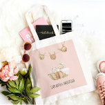 Modern Beauty Pastel Rosa Kid Namn Tygkasse<br><div class="desc">Modern Beauty Pastel Rosa Kid Namn</div>