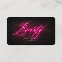 Modern Beauty Salon Cosmetolog Shock rosa Neon