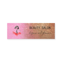 Modern Beauty Salon Glitter Guld Rosa
