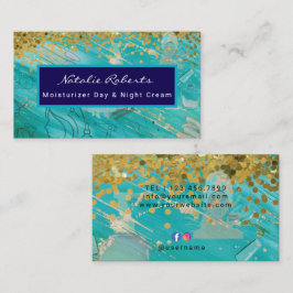 Modern Beauty Salon Moisturizer Day/Night Cream Visitkort