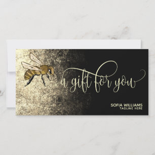 Modern Bee Honeybee Honeybee Honungsgift-kort