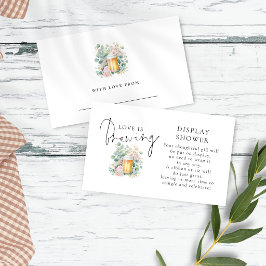 Modern Beer Love Brewing Display Bridal Shower Tilläggskort