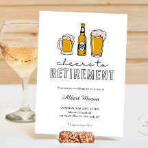 Modern Beer Skål för pensionsfesten