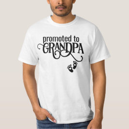 Modern befordrad till Grandpa Black Färg-teckensni T Shirt
