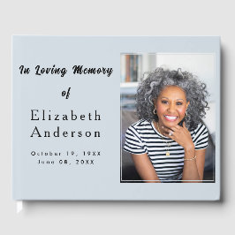 Modern begravningsbild | i Loving Memory Minimalis Gästböcker