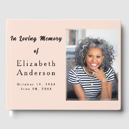 Modern begravningsbild | i Loving Memory Minimalis Gästböcker