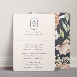 Modern beige Arch initialer Multi Events OSA kort