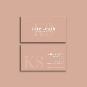 Modern Beige Elegant Professionell Visitkort