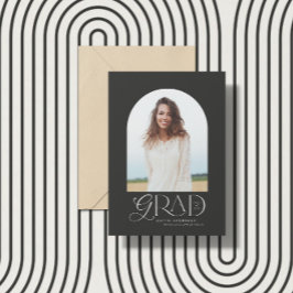 Modern beige geometrisk fotomarch studenten annou meddelande