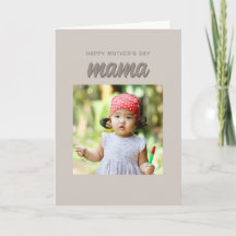 Modern Beige Mamma Kids Photo Mors dag
