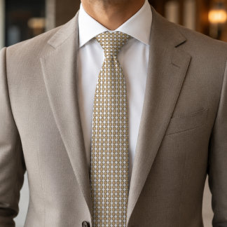 Modern Beige Oktagon Mönster Slips