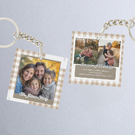Modern Beige Personalized Family Photo