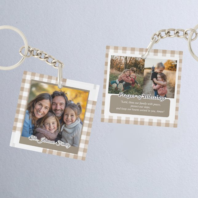 Modern Beige Personalized Family Photo (Skapare uppladdad)