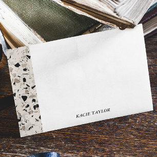 Modern Beige Personlig Note-kort Anteckningskort