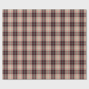 Modern beige rutig  presentpapper