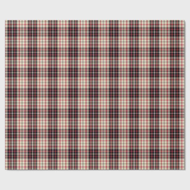 Modern beige rutig  presentpapper (Platt)