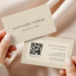 Modern Beige Textur Visitkort