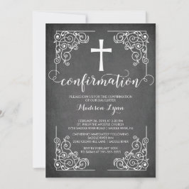 Modern bekräftelsemeddelande för Black Ram Kor Inbjudningar