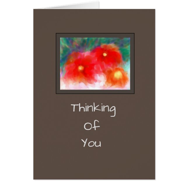 Modern Bereavement/Get well Card Hälsningskort (Framsidan)