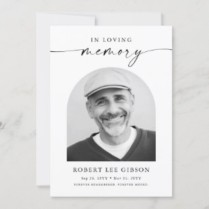 Modern Bereavement Sympathy Funeral Memorial Photo Tack Kort