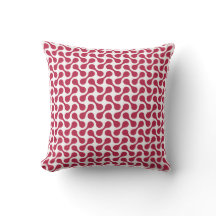 Modern Berry Red Geometric Mönster