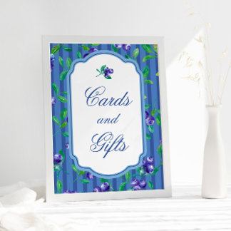Modern Berry Sweet Cards presenterar babyskor Poster