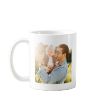 Modern Best Dad Ever Anpassad Helbilds Kaffemugg