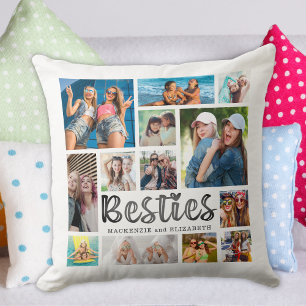 Modern Best Friends BESTIES 13 Photo Collage Kudde