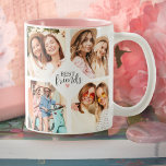Modern Best Friends Bff-skriptfotokollage Två-Tonad Mugg<br><div class="desc">En av de bästa kompisarna fotokollage mugg med plats för 8 foton. Anpassa den med dina favoritfoton av dina vänner. Designad av Blackberry Boulevard.</div>