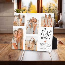 Modern Best Friends Photo Grid Keepsaké Gift