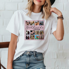 Modern Best Friends Rosa Photo Collage T Shirt