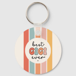 Modern Best Gigi Aldrii Cute Retro Grandma Nyckelring