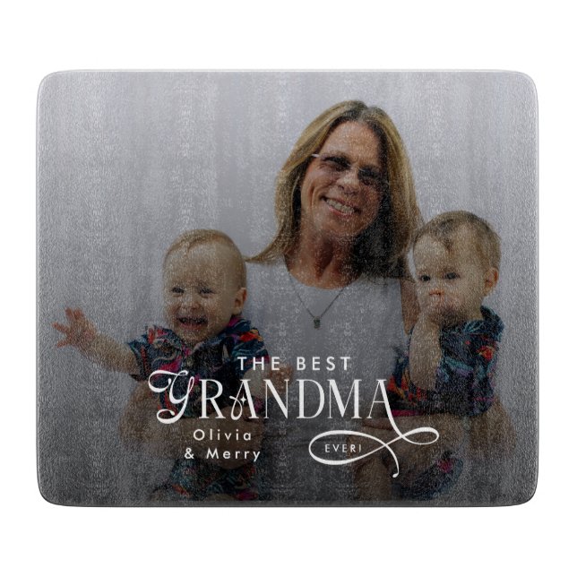 Modern Best Grandma Ever Foto Personlig (Framsidan)