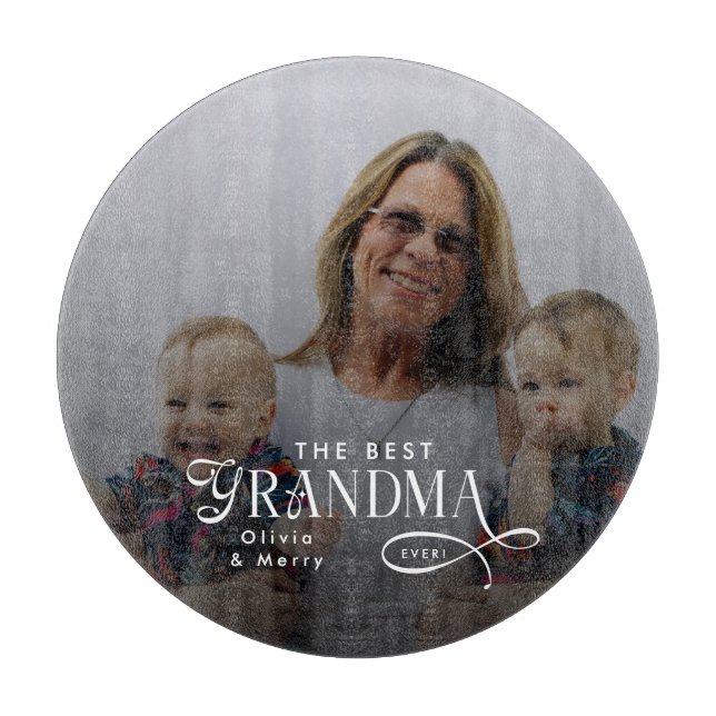 Modern Best Grandma Ever Photo Personalized (Framsidan)