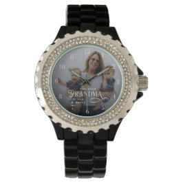 Modern Best Grandma Ever Photo Personalized Armbandsur