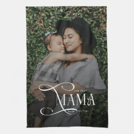 Modern Best Mama Ever Photo Mothers Day Gifts Kökshandduk