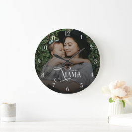 Modern Best Mama Ever Photo Mothers Day Gifts Stor Klocka