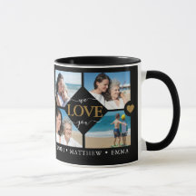 Modern Best Mamma någonsin Photo Collage Namn Blac