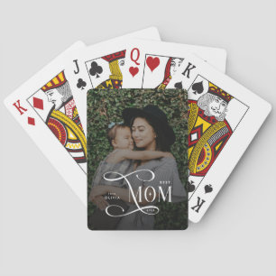 Modern Best Mom Ever Foto Morsdagspresenter Casinokort