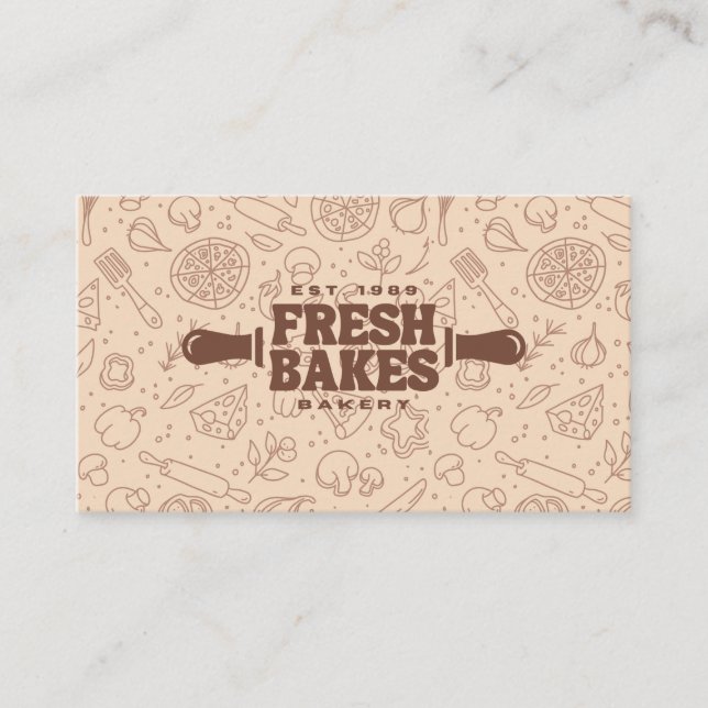 Modern Best Pizza In Town Professional  Visitkort (Framsida)