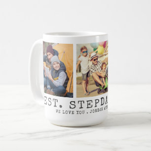 Modern BEST STEPDAD EVER 3 Foton Personlig Kaffemugg