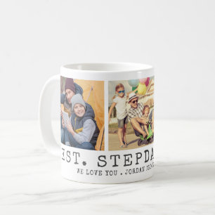 Modern BEST STEPDAD EVER 3 Foton Personlig Kaffemugg