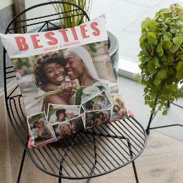 Modern Bestie Foto Collage | Vänner Kudde