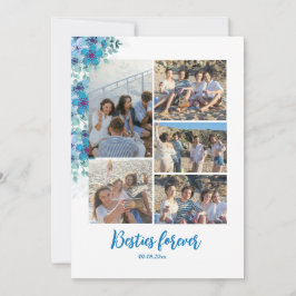Modern Besties Forever Photos Helgdag Card Julkort