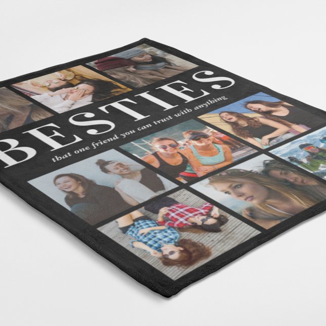 Modern Besties Gift | Bästa vänner Fleecefilt (Skapare uppladdad)