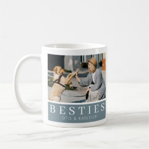 Modern Besties Hund älskare Keepsakus Photo Kaffemugg