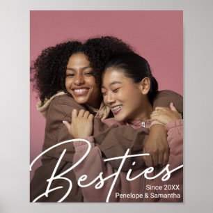 Modern Besties Photo Gift Poster