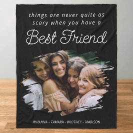 Modern BFF-fotokopia av bästa vän, Banket Fleecefilt