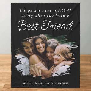Modern BFF-fotokopia av bästa vän, Banket Fleecefilt