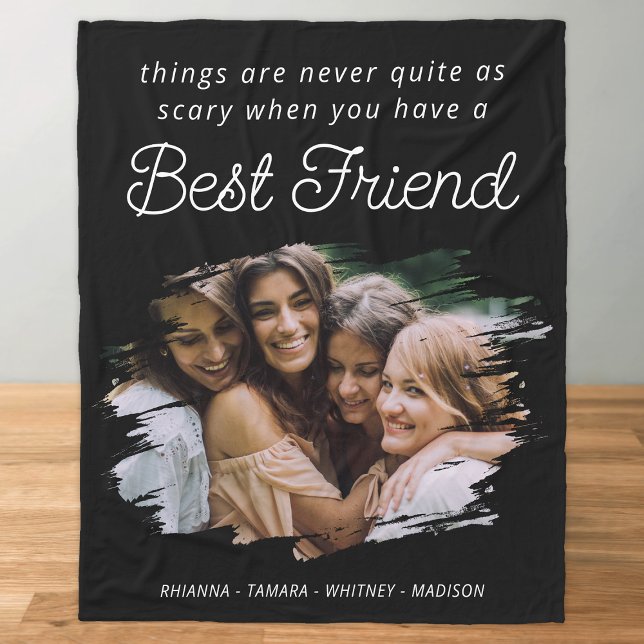 Modern BFF-fotokopia av bästa vän, Banket Fleecefilt (Skapare uppladdad)